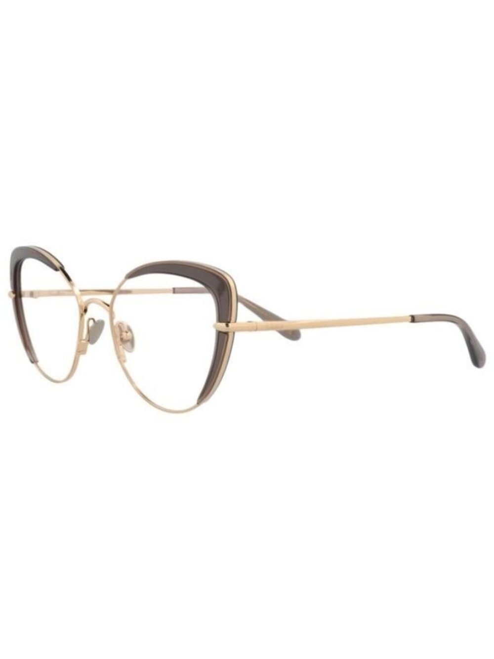 New Pomellato Womens Cat Eye Gold Gold Transparent Fashion Designer Eyeglasses